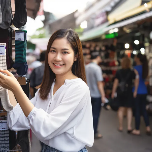 ขายส่ง ถุงเท้า ตลาดนัด