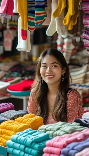 ถุงเท้าคุณภาพดีราคาถูก ขายส่งตรงจากโรงงาน พร้อมจัดส่งทั่วจังหวัดสมุทรปราการ เหมาะสำหรับร้านค้าปลีกและส่ง ชั้นจัดวางถุงเท้ จังหวัดสมุทรปราการ