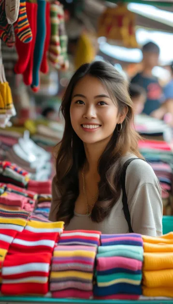 ถุงเท้าคละแบบราคาส่ง จากโรงงานคุณภาพดี จัดส่งตรงถึงกาญจนบุรี พร้อมบริการสำหรับร้านค้าและผู้ประกอบการ ชั้นจัดวางถุงเท้ จังหวัดกาญจนบุรี
