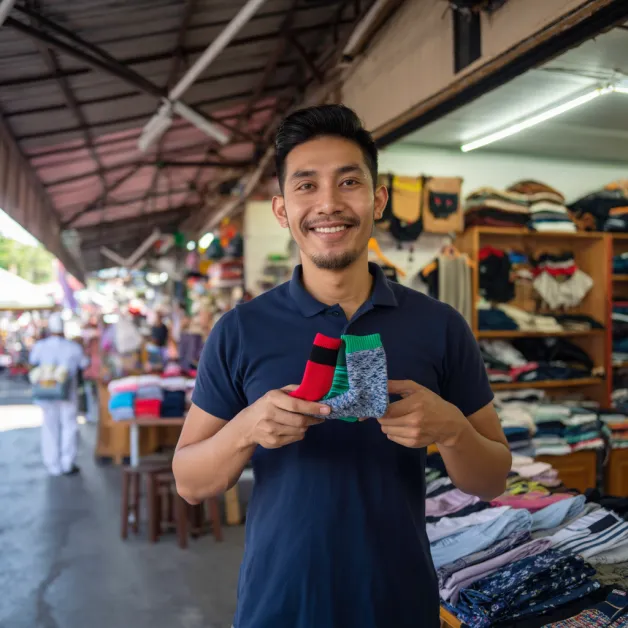 คุณ สมชาย รีวิว ลูกค้าขายส่ง ถุงเท้าราคาถูก