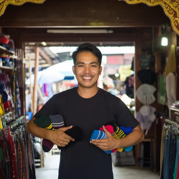 คุณติ๊ก รีวิว ลูกค้าขายส่ง ถุงเท้าราคาถูก